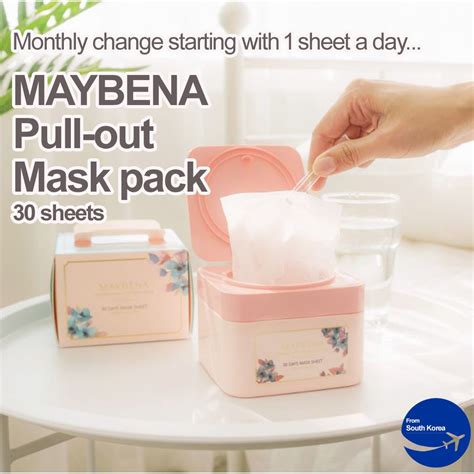 Maybena 30 Days Mask Sheet 1 Day 1 Pack Moisturizing Mask Pack 30