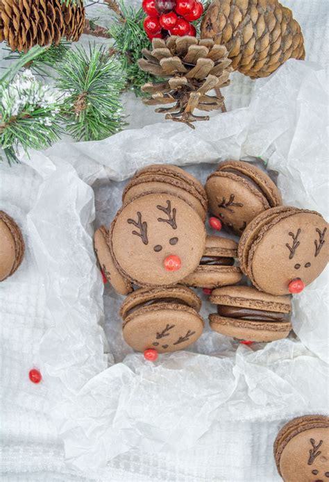 Reindeer French Christmas Macarons Easy Everyday Recipes