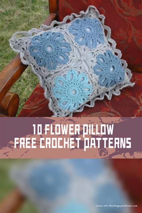 10 Flower Pillow FREE Crochet Patterns IGOODideas