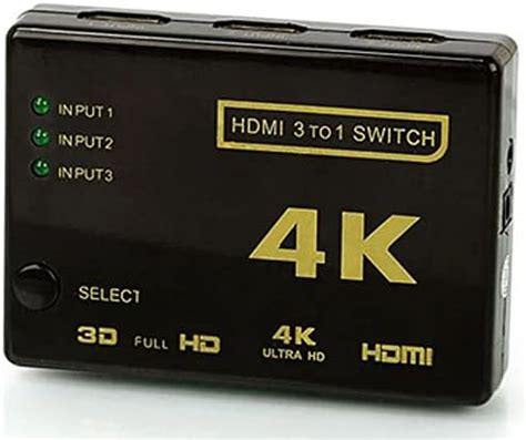 Hub Switch Hdmi Portas Em Full Hd At K D Amazon Br