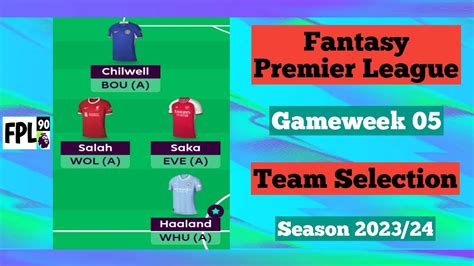 Fpl Gw Team Selection Wildcard Active Fantasy Premier League