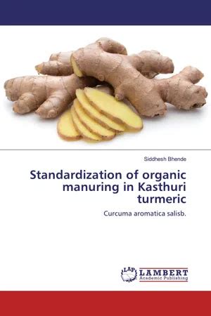 PDF Standardization Of Organic Manuring In Kasthuri Turmeric De