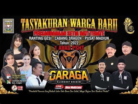 Live Tasyakuran Warga Baru Psht Ranting Gesi Garaga Djandut Sragen