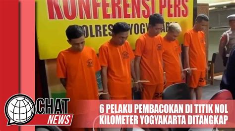 Enam Pelaku Pembacokan Di Titik Nol Kilometer Yogyakarta Ditangkap