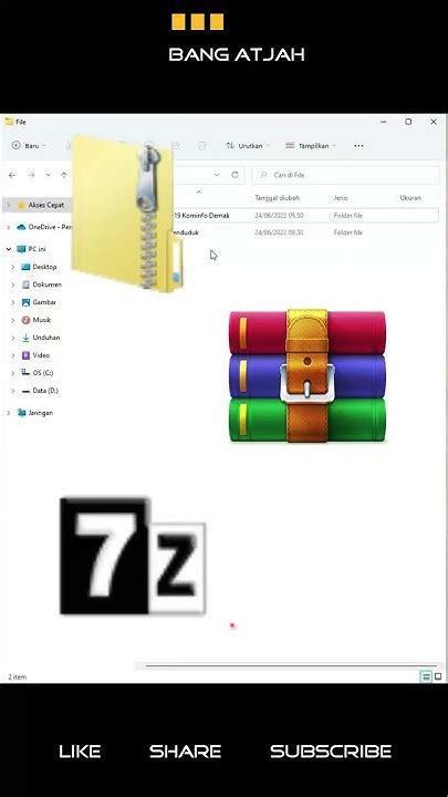 kompresi file zip rar  zip  windows youtube