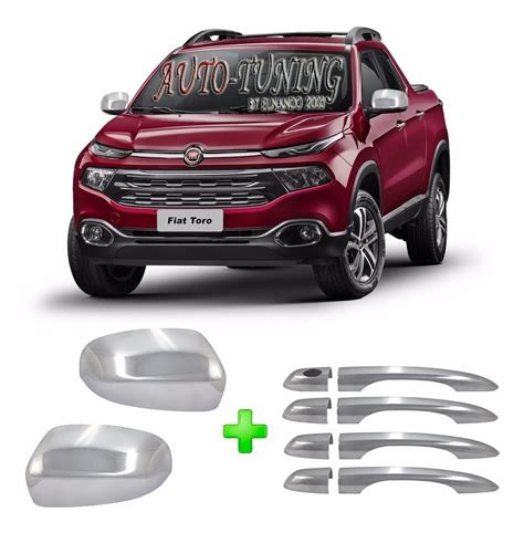 Kit Cubre Manijas Puerta Fiat Toro Cubre Espejos Piezas Auto Tuning