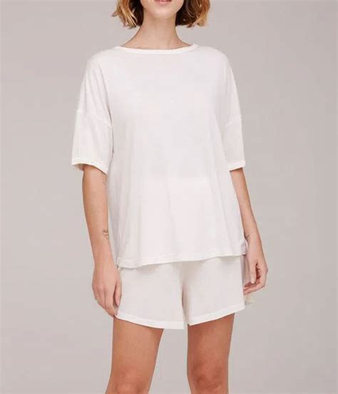 Pijama Feminino Curto Viscose Linho Hering Lingerie Br