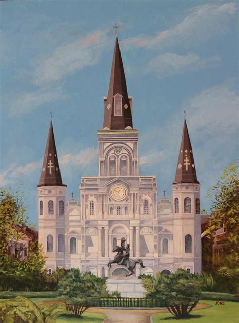 Saint Louis Cathedral Painting by Jon Schaubhut - Fine Art America