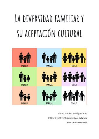 La Diversidad Familiar Y Su Aceptacion Sociocultural Pdf