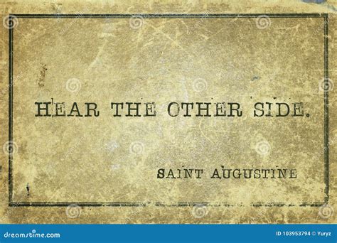 Hear Others Saint Augustine Stock Photo Image Of Famous Christian