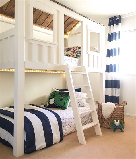 Ana White Loft Cabin Bed Diy Projects