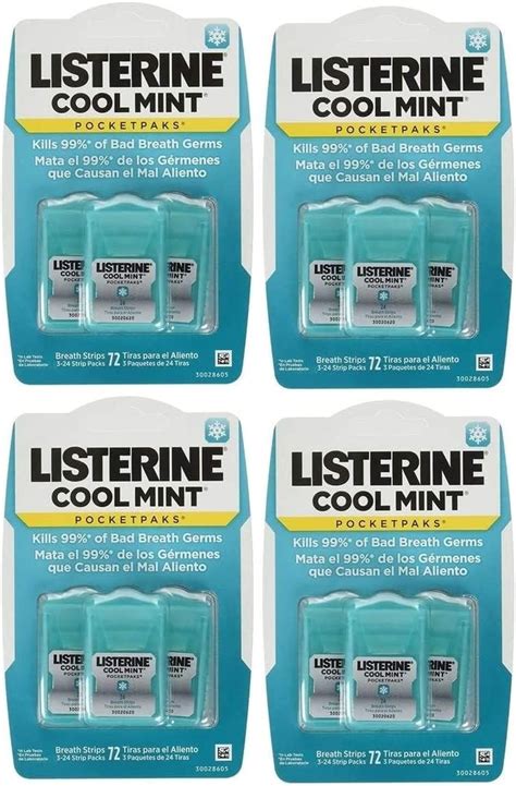 Amazon Listerine Cool Mint Pocketpaks Breath Strips Strip