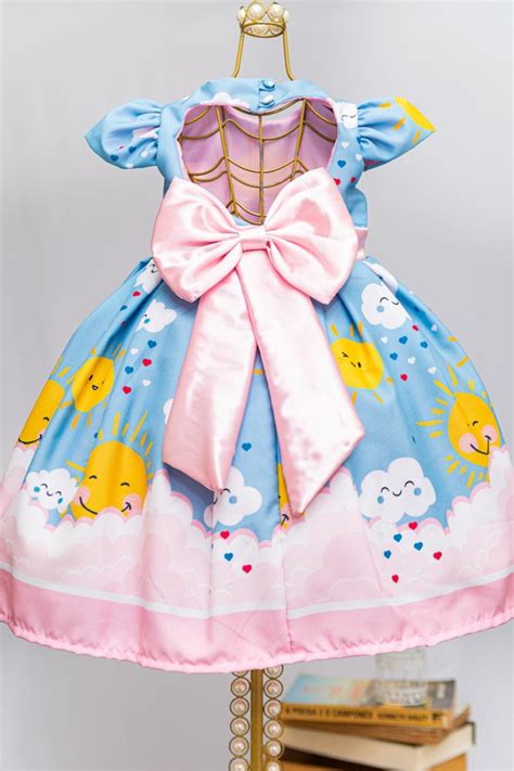 Vestido Infantil Tema Chuva De Amor Elo7 Produtos Especiais