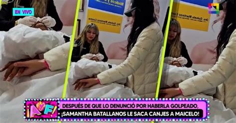 Samantha Batallanos Es Captada Tomando De La Mano A Maicelo Durante