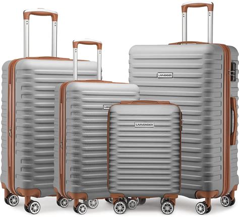 Comprar Larvender Luggage Sets 4 Piece Expandableonly 24and28 Abs