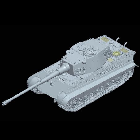 Plastic Model Tank Pz Kpfw VI Sd Kfz 182 Tiger II Henschel 105mm 1 35