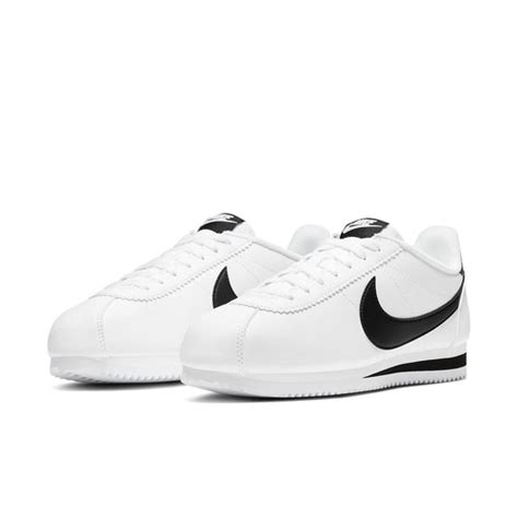 Wmns Nike Classic Cortez Leather White Black 807471 101 Kicks Crew