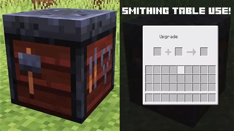 How To Make And Use The Smithing Table In Minecraft