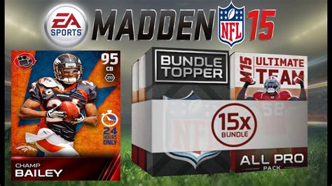 Madden 15 Ultimate Team All Pro Bundle Pack Opening For 24 Hour Champ