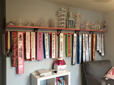 Pageant Crown And Sash Display ️ Award Display Pageant Crowns Girl Room