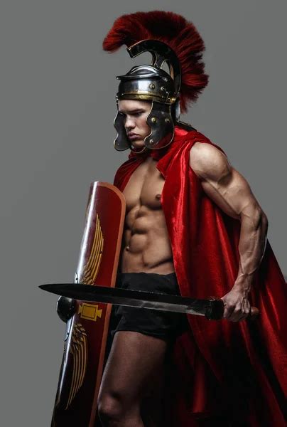 Man In Roman Armour Stock Photo By Fxquadro