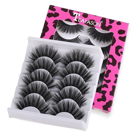 False Eyelashes False Lashes 5Pairs 3D Natural Soft Bushy False Eyelash