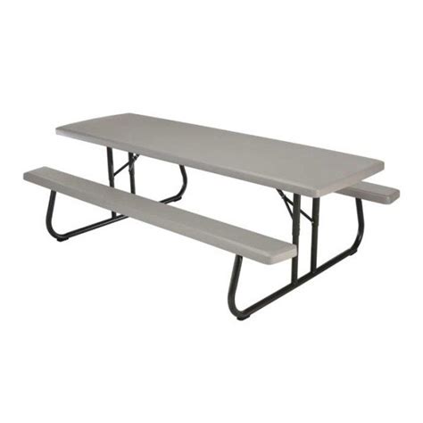 Lifetime 8 Ft Plastic Folding Picnic Table Putty 80123