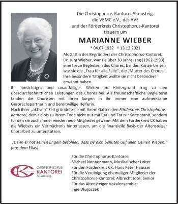 Traueranzeigen von Marianne Weber Schwarzwälder Bote Trauer