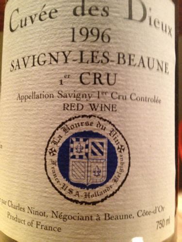 1996 Charles Ninot Cuvée Des Dieux Savigny lès Beaune 1er Cru Vivino