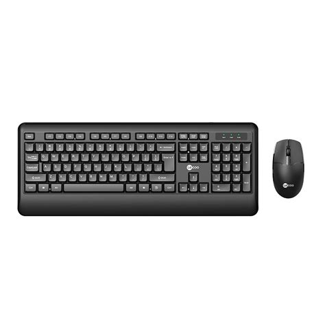 Kit Teclado E Mouse Lecoo By Lenovo Usb Sem Fio Ghz Anti Respingos