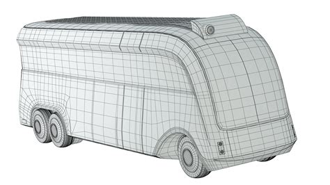 Futuristic Concept Bus D Model Cgtrader