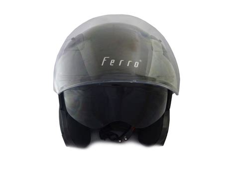 KASK FERRO 810A Z SZYBĄ I BLENDĄ PRZECIWSŁONECZNĄ BEZ SZCZĘKI CZARNY XL