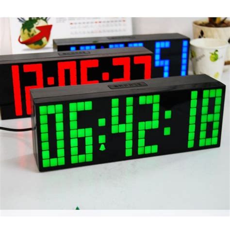 New Led Clock Display Jumbo Large Digital Wall Alarm Countdown