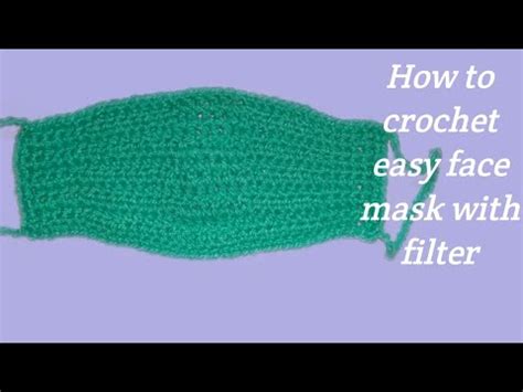 How To Crochet Quick And Easy Face Mask For Beginners Colourful Indian