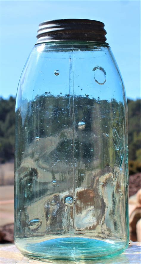 Antique 1900 1910 Triple L Logo Ball Fruit Jar With Zinc Lid Etsy