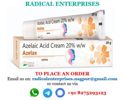 Azelax Azelaic Acid Cream W W At Rs Piece In Nagpur Id