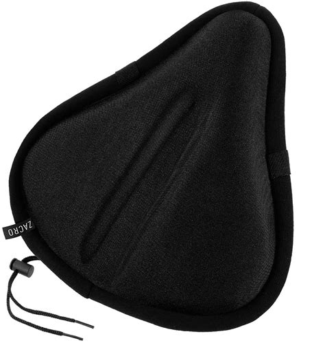 Zacro Gel Bike Seat Cover Big Size Exercise Bicycle Saddle Comfort