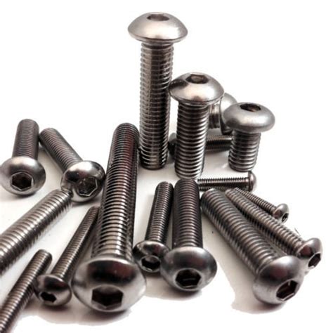 8mm Button Head Bolts 5 Pack M8 X 25mm A2 Stainless Steel Socket