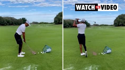 Tiger Woods Video World Reacts To Golf Star Hitting Balls In Twitter