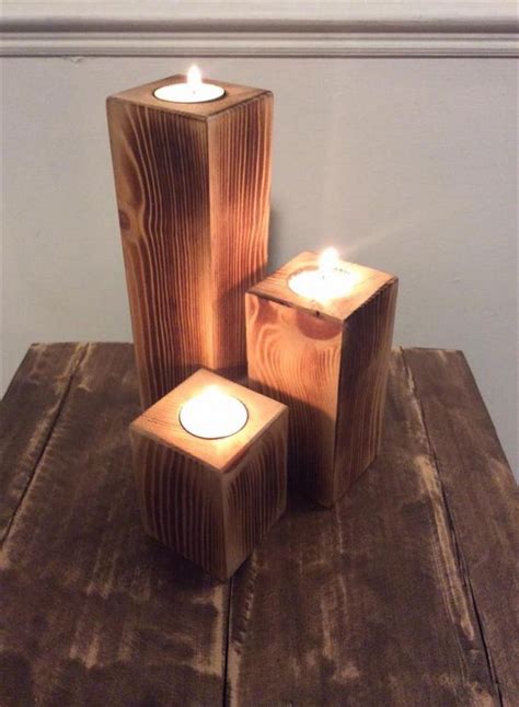 Candle Holder Made From Pallets At Lydiadflood Blog