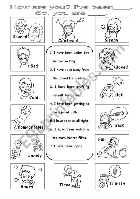 Worksheets On Feelings And Emotions Printable Computer Tools