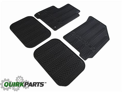 2012 2017 Dodge Journey Black Slush All Weather Rubber Floor Mats Set Mopar Oem Ebay