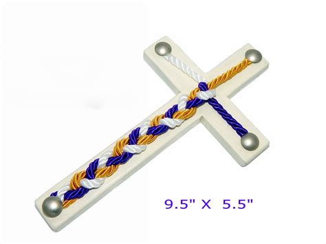 Cord Of Three Strands Unity Braids® Wood Cross Unity Braids