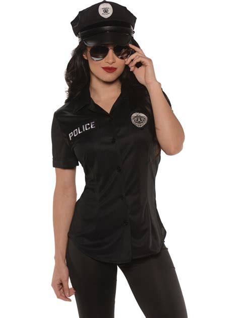 Women's Police Officer Fitted Costume Shirt | Michaels