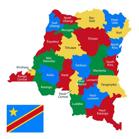 Landkarte Der Demokratischen Republik Kongo Zu Drucken