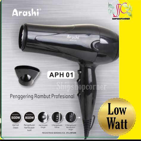 Jual Pengering Rambut Hair Dryer Arashi Aph Low Watt Shopee Indonesia