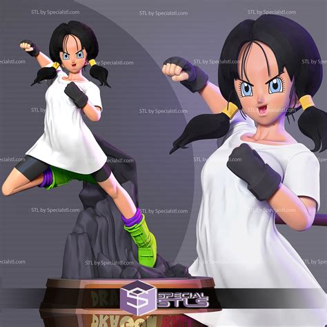 Videl Action Pose Dragon Ball Ready To 3D Print SpecialSTL