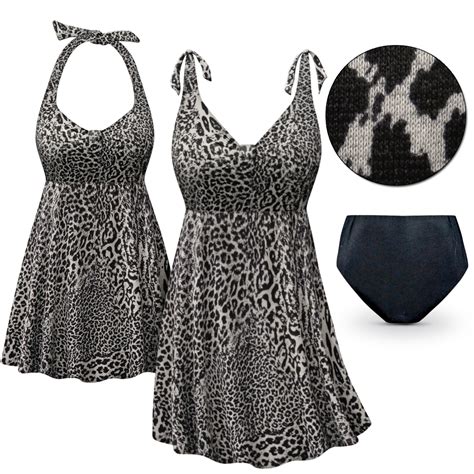 Sold Out New Customizable Black And Gray Leopard Print Halter Or