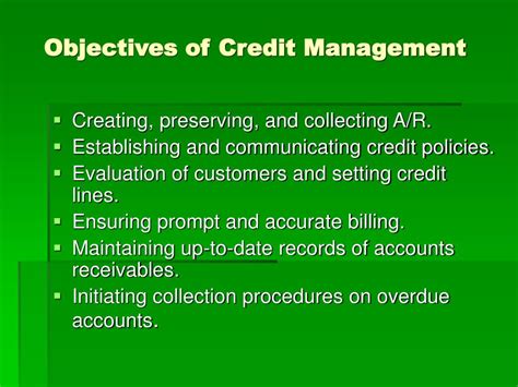 Ppt Working Capital Credit And Accounts Receivable Management Powerpoint Presentation Id