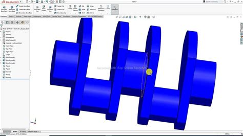 Solidworks Tutorial 02 Crankshaft Create Copy Youtube